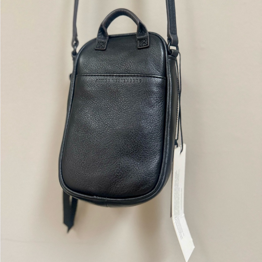 NEW Aimee Kestenberg Leather Black Crossbody Bag - Picture 6 of 10